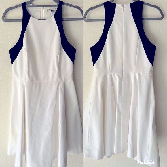 Halston Heritage Dresses & Skirts - Halston Heritage Black and White A-line Cotton Mini Dress Size 2